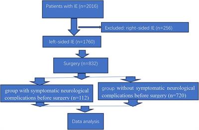 Surgical treatment of left-sided infective endocarditis with symptomatic neurological complications before surgery in China